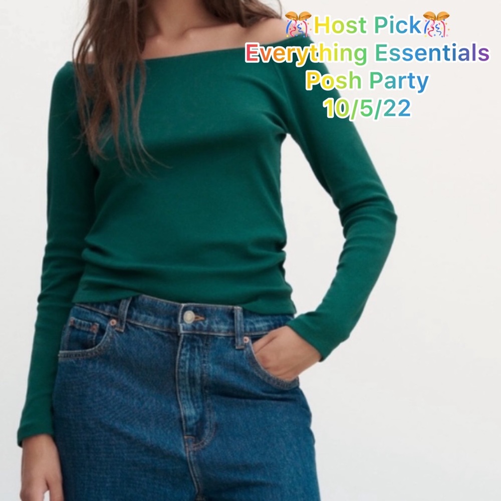 Zara Boat Neck T-Shirt